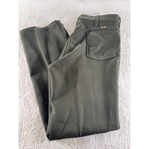 Vintage Made in USA Wrangler Green Ripcord Dress Work Pants 38x32 (36x32) Clean - Picture 1 of 10